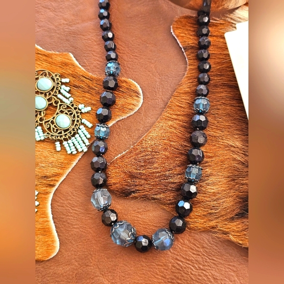 Jewelry LOT 5 Pieces New & Used Turquoise Western Earrings, Necklace, Bracelet - Picture 3 of 6